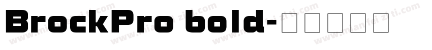 BrockPro bold字体转换